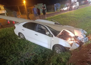 Conductor ebrio protagoniza triple choque en Minga Guazú
