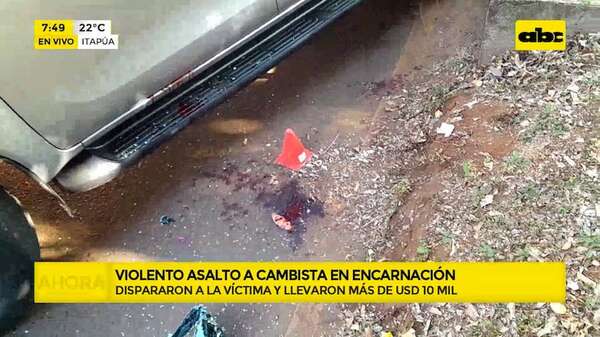 Video: Violento asalto a un cambista de Encarnación  - ABC Noticias - ABC Color