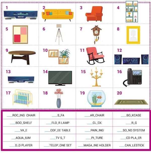 The living room (2) - Aprender Inglés con el Escolar de ABC - ABC Color