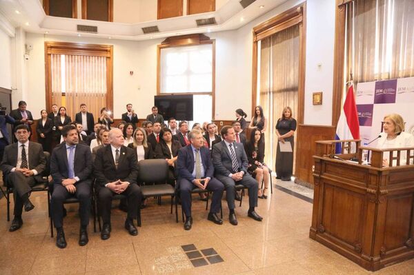 Ministros de la Corte Suprema participaron del acto de presentación del Informe de Gestión 2024 del JEM