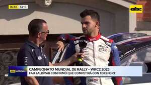 ABC Motor: Fau Zaldívar disputará la WRC2 en el 2025 - ABC Noticias - ABC Color