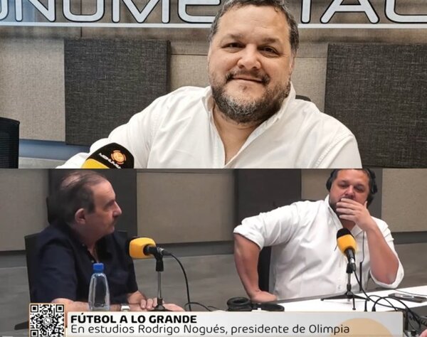 El presidente de Olimpia visitó Fútbol a lo Grande · Radio Monumental 1080 AM