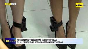Implementan sistema de tobilleras electrónicas: 20 reclusos serán beneficiados en principio - ABC Noticias - ABC Color