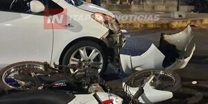 MENOR DE 13 AÑOS PROVOCA ACCIDENTE AL MANDO DE UNA MOTOCICLETA - Itapúa Noticias