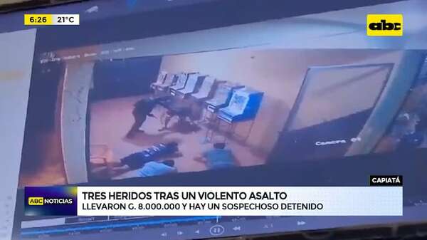 Violento asalto en Capiatá: llevaron G. 8.000.000 y hay un sospechoso detenido - ABC Noticias - ABC Color