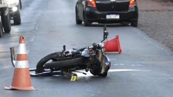 Motoqueiro de 13 años causó accidente en Encarnación