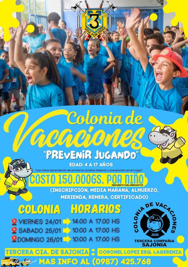 Bomberos de Sajonia invitan a colonia de vacaciones - 1000 Noticias