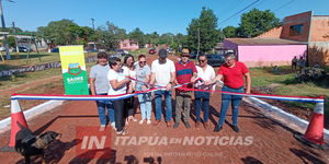 INAUGURAN PAVIMENTO EMPEDRADO EN EL BARRIO LAS MERCEDES II - Itapúa Noticias
