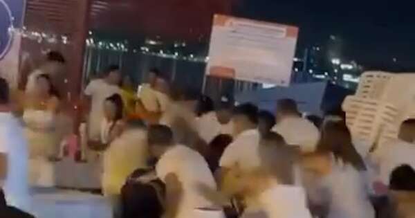 La Nación / Riña de comensales desdibujó la “Noche Blanca” en la Costanera de Encarnación