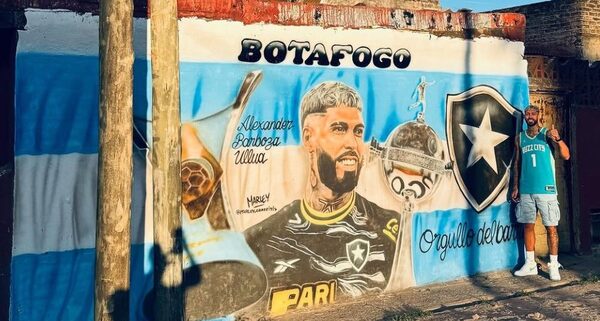 Versus / El hermoso mural que le hicieron a Alexander Barboza en su barrio