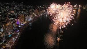 Un espectacular recibimiento al 2025, en el mundo