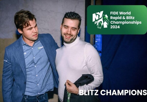 Tras siete partidas, Carlsen y Nepomniachtchi deciden compartir título Blitz