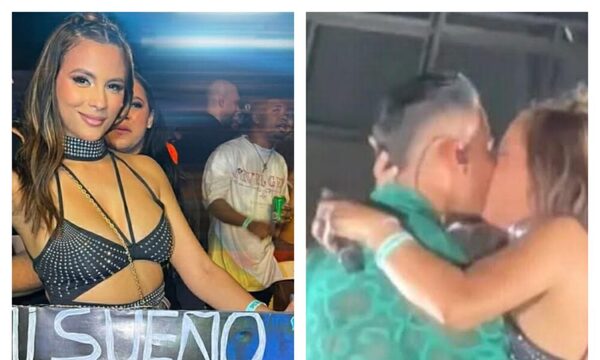 (VIDEO) Doña fanática pudo besar a Romeo Santos y su ména le pidió el divorcio