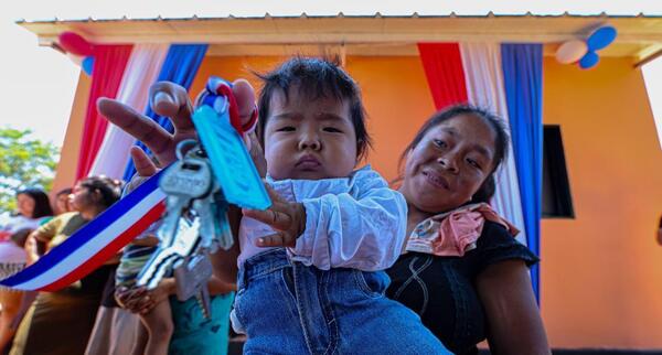 Cuatro comunidades indígenas de Canindeyú recibieron 257 viviendas