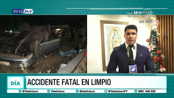 Accidente fatal en Limpio
