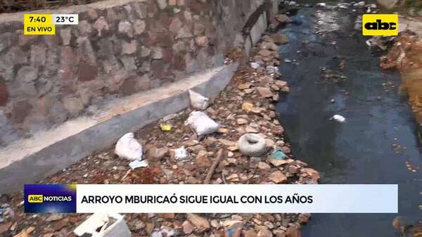 Video: El arroyo Mburicaó sigue siendo foco de contaminación - ABC Noticias - ABC Color