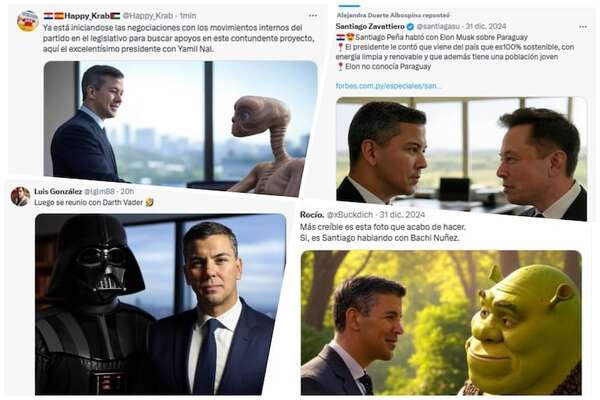 En medio de la tormenta por pelea entre Mitic y exvocera, llueven memes en burla contra Peña - Política - ABC Color