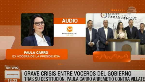 Grave crisis política tras la destitución de Paula Carro como vocera del Gobierno