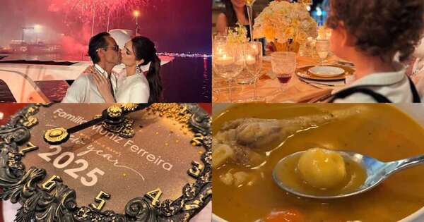 Diario HOY | Nadia Ferreira recibió al 2025 en yate y disfrutando “la sopa más rica del mundo”