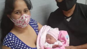 Venció al Covid-19 y dio a luz a un hermoso bebé sano