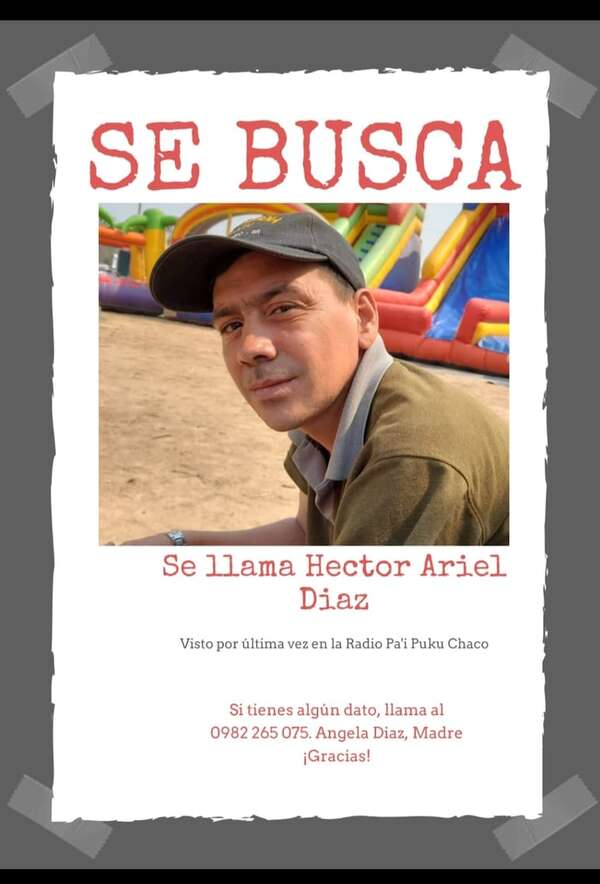 Buscan a hombre desaparecido en el Chaco desde hace más de 15 días - Noticias del Chaco - ABC Color
