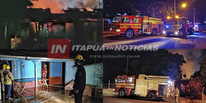 VIVIENDA SE INCENDIÓ EN EDELIRA KM 20 - Itapúa Noticias