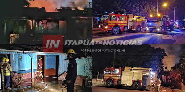 VIVIENDA SE INCENDIÓ EN EDELIRA KM 20 - Itapúa Noticias