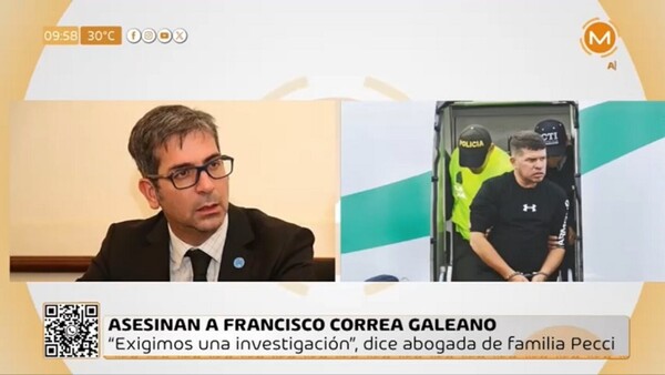 Asesinato de Correa Galeano es "una quema de archivos", afirma abogada de los Pecci