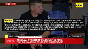 Crimen de testigo del caso Pecci: “más que quema de archivo, es un mensaje para la investigación”  - ABC Noticias - ABC Color