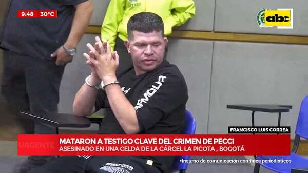 Asesinan en prisión a testigo clave del caso Pecci que había señalado a Horacio Cartes - ABC Noticias - ABC Color