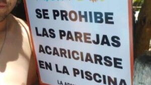 Con cartel y guardias un balneario evita toqueteos