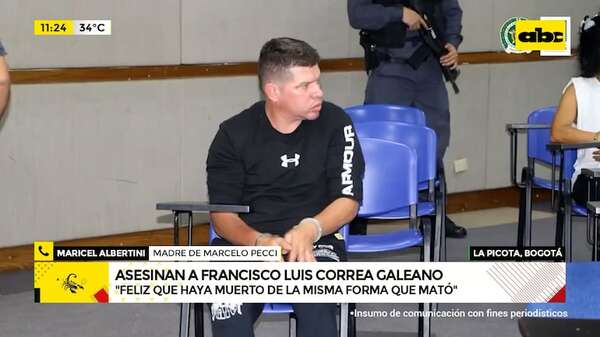 Esto dijo la mamá de Pecci tras el asesinato de Francisco Luis Correa - ABC Noticias - ABC Color