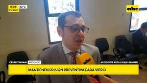 Sanabria Vierci continuará en prisión: jueza rechazó pedido de arresto domiciliario  - ABC Noticias - ABC Color