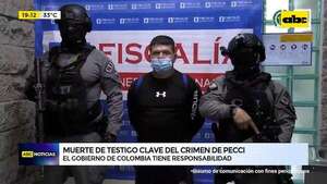 “Es un mensaje del crimen organizado”: criminólogo sobre muerte de testigo clave en crimen de Pecci - ABC Noticias - ABC Color