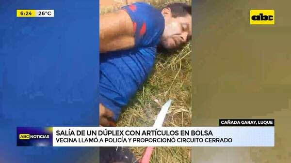 Detenido cuando salía de robar de un dúplex en Luque: cables, herramientas y un cuchillo en su poder - ABC Noticias - ABC Color