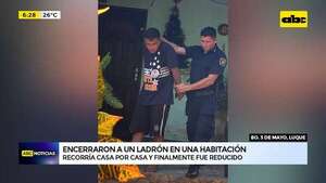 Luque: encerraron a ladrón en una habitación cuando intentaba robar - ABC Noticias - ABC Color