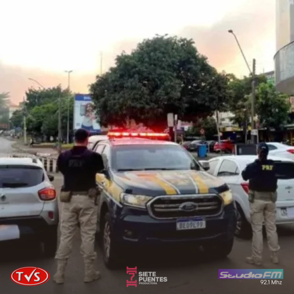 PRF FRUSTRA EL CRUCE DE DOS AUTOS ROBADOS HACIA CIUDAD DEL ESTE - TVS