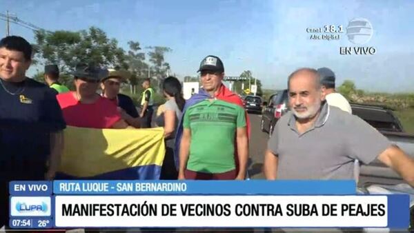 Pobladores de Luque y San Bernardino se movilizan contra suba de peaje de la Ecovía