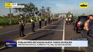 Peaje Luque - San Ber: pobladores locales rechazan aumento de tarifa - ABC Noticias - ABC Color