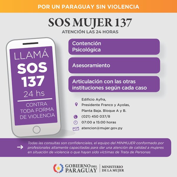Recuerdan servicios a los que se puede recurrir ante violencia contra la mujer - .::Agencia IP::.
