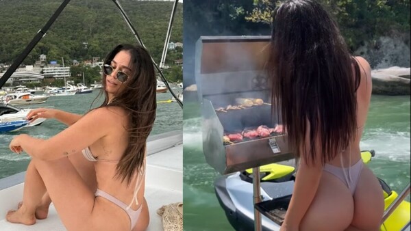 Así hizo asado en Camboriú Fabi Martínez y conquistó a brasileños