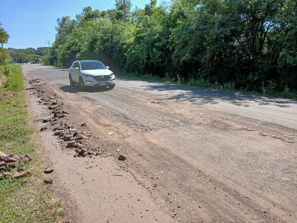 Guairá: varios tramos de rutas se encuentran en calamitoso estado - Nacionales - ABC Color