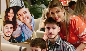 Roberto Pérez y Cynthia Tarragó se juntaron para festejar el cumple de su hijo
