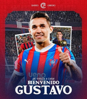 Gustavo Velázquez es nuevo jugador de Cerro Porteño - 1000 Noticias