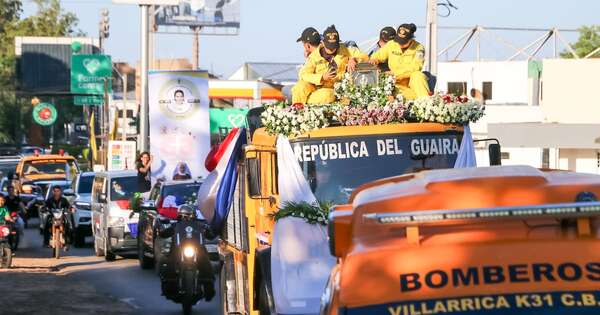 La Nación / Villarrica recibe la Reliquia de Chiquitunga e inicia recorrido por Guairá