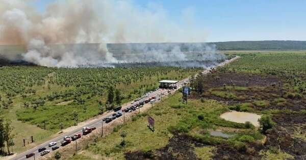 Diario HOY | Continúa combate a incendio en zona de Ruta Luque-Samber