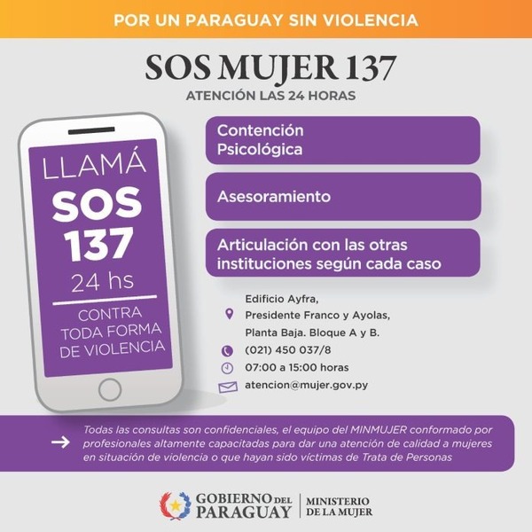 Recuerdan servicios a los que se puede recurrir ante violencia contra la mujer - ADN Digital