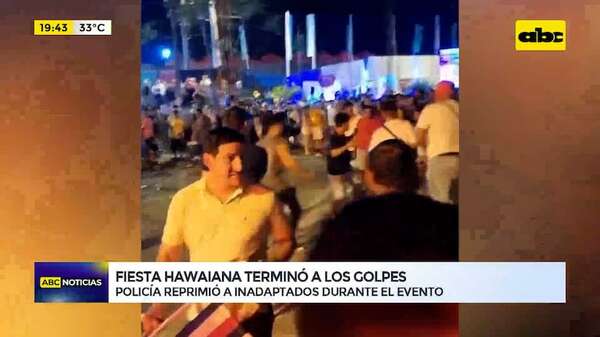 Video: Fiesta Hawaiana termina a los golpes - ABC Noticias - ABC Color