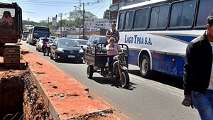 Hoy bloquean Eusebio Ayala para proseguir las obras de desagüe