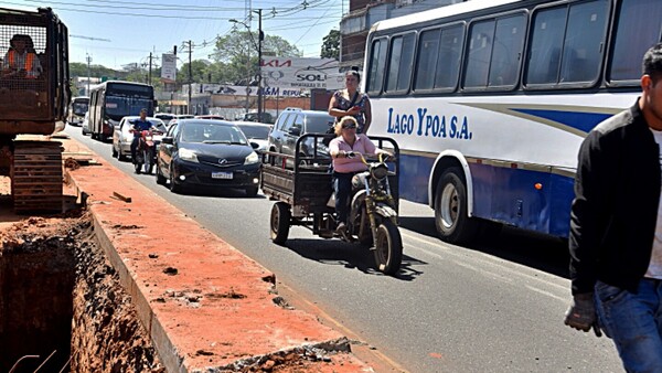Hoy bloquean Eusebio Ayala para proseguir las obras de desagüe